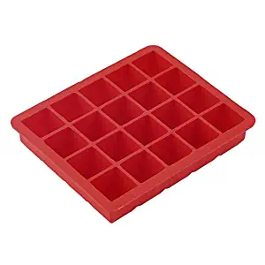 20-Cavity Large Cube Ice Pudding Jelly Maker Mold Mould Tray Tool with BPA Free Food-Grade Silicone for Ice Pudding Biscuit