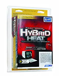 Camco Hot Water Hybrid Heat Kit - Easily Converts Any 6-Gallon RV LP Gas Water Heater to 120V Electricity to Conserve Propane (11673)