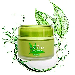 Green Tea Matcha Facial Mud Mask, Removes Blackheads, Reduces Wrinkles, Nourishing, Moisturizing, Improves Overall Complexion, Best Antioxidant, Skin Lightening & Anti Aging, All Skin Face Types