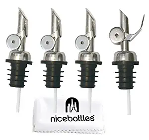 Perfect Pour: Weighted Stainless Steel Pourer, Pack of 4