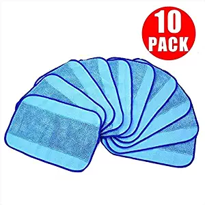 10pcs Wet Microfiber Mopping Cloths Mop Pads Linkstyle Replacement Pro-Clean Wet Mopping Pads for iRobot Braava 380 380t 320 321 Mint 4200 4205 5200 5200C Robot Braava Pads Floor Mopping Pads