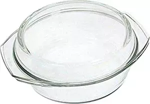 Simax Clear Glass Casserole | With Lid, Heat, Cold and Shock Proof, Made in Europe (1.5 Quart)