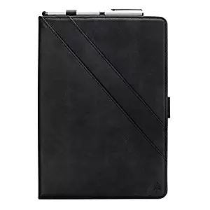 10.5'' Galaxy Tab S4 Tablet Case, TeCode Premium PU Leather Book Stand Cover with Card SlotsS Pen Holder Multi-Angle Viewing Protective Case for Samsung Galaxy Tab S4 10.5 inch SM-830/ SM-835, Black