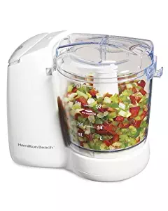 Hamilton Beach 72600 Corded Food Chopper, 135 W, 3 Cup, Stainless Steel White