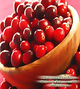 SPICED CRANBERRY Fragrance Oil - A classic holiday scent! Tart cranberry, warm cinnamon, and spicy clove dappled with droplets of sweet mandarin orange - By Oakland Gardens