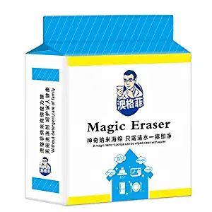 Dr.WOW Magic Cleaning Sponge Extra Thick Magic Eraser Durable Universal Melamine Foam Cleaner Pads for Dishes Metal Leather Bathtub Floor Furniture, 80 Pack