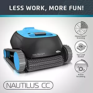 Dolphin Nautilus CC Automatic Robotic Pool Cleaner with Large Capacity Top Load Filter Basket Ideal for Swimming Pools up to 33 Feet