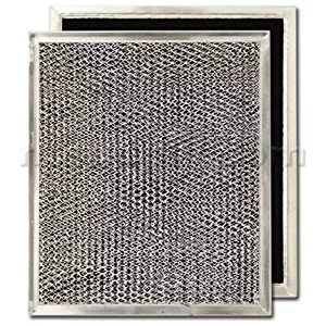 Aluminum/Carbon Range Hood Filter - 8 15/16" X 10 1/2" X 3/32"
