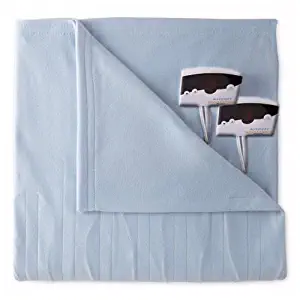 Biddeford 1003-9052106-535 Comfort Knit Fleece Electric Heated Blanket Queen Cloud Blue