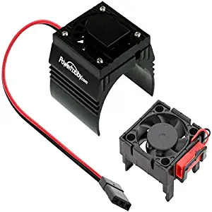 Powerhobby Cooling Fan for Traxxas Velineon VXl-3 ESC + 540/550 Heatsink Motor Fan Combo Black FITS : Traxxas Slash/Stampede 2WD / RUSTLER/Bandit / Rally VXL