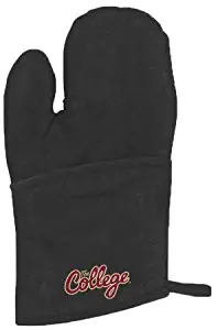 College of Charleston Quilted Canvas Black Oven Mitt 'The College Script'