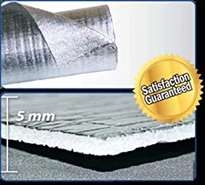 SmartSHIELD -5 HVAC Duct Wrap Pipe Windows RV Garage Reflective Insulation Foam Core Pure Aluminum 24''X25ft