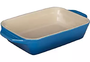 Le Creuset Stoneware Rectangular Dish, 7 by 5-Inch, Marseille