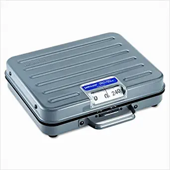 Rubbermaid Commercial Briefcase Mechanical Receiving Scale, 250 lbs. Capacity, FGP250S