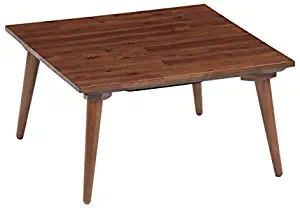 Kotatsu Japanese Heated Table - Japanese Dining Table - Furniture Chabudai - Brown - Square - 70 x 70 x 38 cm