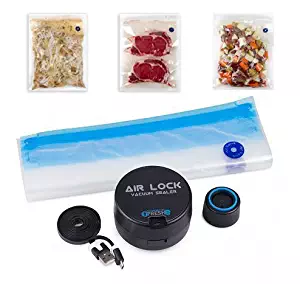 Cordless Vacuum Sealer – Air Lock Vacuum Sealer, Food Saver, Easy To Use Kitchen To, Portable, & Rechargeable – Black