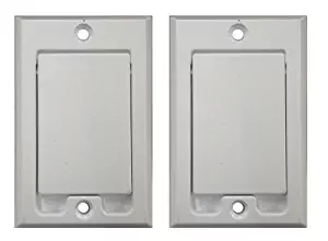 PartsBlast (2) Central Vacuum Square Door Inlet Wall Plate White for Nutone Beam VacuFlow