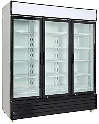 Commercial 3 Glass Door Merchandiser Upright Refrigerator Cooler