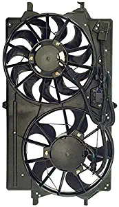 APDTY 731237 Dual Radiator Cooling Fan Blade Motor Shroud Assembly Fits 2000-2004 Ford Focus 2.0L DOHC Engine ONLY (Replaces 1S4Z 8C607-AA, 1S4Z 8C607-AC, 1S4Z 8C607-AD, 1S4Z8C607CC)