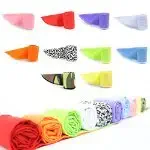 JellyBeadZ Brand 4 Pack Assorted Cooling Scarf Chilling Sports Scarf/Headband/Neck Wrap, Cotton Polar Ice Scarf w/Crystal Polymer Cooling Technology - Beat The Heat with Reusable Ice Bandana