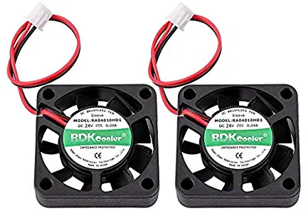 DC Brushless Cooling Fan, UCEC 4010 24V DC Axial Fan 40x40x10MM 2Pin for Computer Case, 3D Printer Extruder Humidifier and Other Small Appliances - 2 Pack