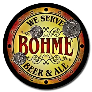 ZuWEE Brand Beer & Ale Coaster Set Personalized with the Bohme Family Name