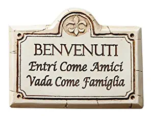 Italian Welcome Sign Benvenuti