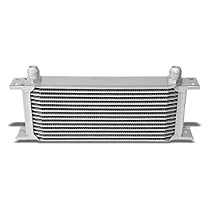 15 Row 10AN Universal Silver T-6061 Aluminum Overall: 13.50" x 9.50" x 2.00"/Core: 9.00" x 8.25" x 2.00" Turbo/Engine/Transmission/Differntral Oil Cooler