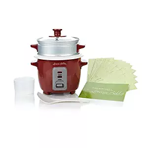 Lorena Garcia Skinny Mini One-Touch Cooker with Free Steamer Insert - Rio Red