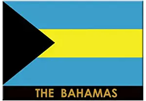 Bahamas Flag Caribbean Fridge Collector's Souvenir Magnet 2.5" X 3.5"