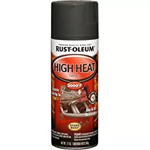 Rust-Oleum 248903 Automotive 12-Ounce High Heat 2000 Degree Spray Paint, Flat Black
