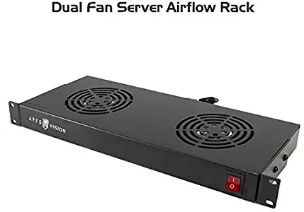 Ares Vision Dual Cooling Fans for 19'' Wide Standard Server Cabinet/Rack (Dual Fans)