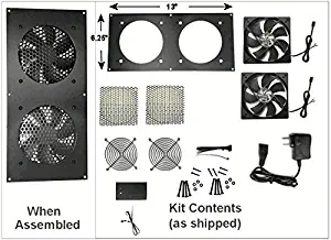 Coolerguys Dual 120mm Fan kit with pre-Set Thermal Controller CG-1202-P