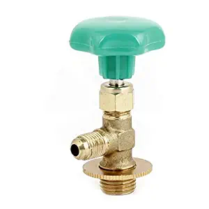Green Cap Gold Tone Metal R134 Refrigerant Can Tap Valve Opener by Houseuse