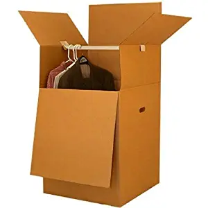 Shorty Wardrobe Moving Boxes (1 Piece) 20" x 20" x 34" Moving Boxes
