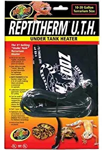 ReptiTherm 10-20 Gallon Heat Mat - with Attached 5 Point DBDPet Pro-Tip Guide - Reptile Heat Mat