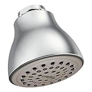 Moen 6300 One-Function 2 1/2-Inch Diameter Spray Head Standard Showerhead, Chrome