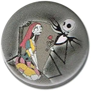 Jack & Sally in Cemetery (The Nightmare Before Christmas) 1.25 Inch Magnet