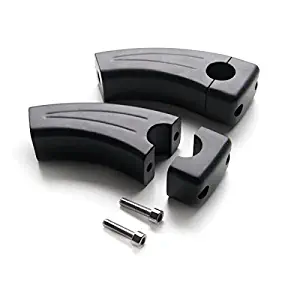 Krator 3.5" Black Bike Handlebar Pullback Risers 7/8" For Kawasaki Ninja 650R 650 R