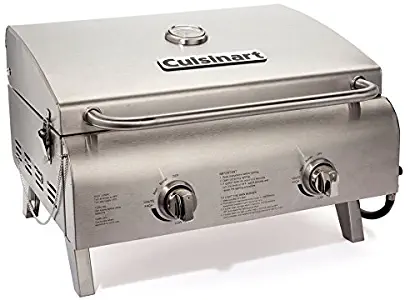 Cuisinart CGG-306 Professional Tabletop Gas Grill, Two-Burner, Stainless Steel