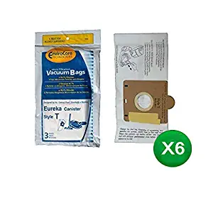 TVP (6) EnviroCare Replacement Vacuum Bags for Eureka Style T Canisters (18 Bags)