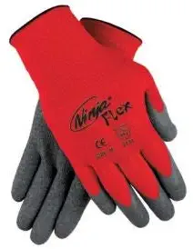 Ninja Flex Latex Coated Palm Gloves, MEMPHIS GLOVE N9680M, 1-Pair, (Pack of 15) (N9680M)