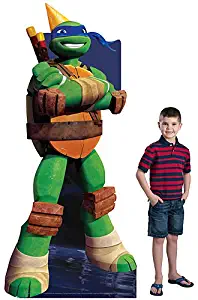 7 ft. 4 in. TMNT Teenage Mutant Ninja Turtles Leonardo Birthday Standee Standup Photo Booth Prop Background Backdrop Party Decoration Decor Scene Setter Cardboard Cutout