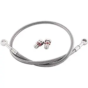 KAWASAKI 1988-2007 NINJA EX 250 GALFER BRAIDED STAINLESS STEEL FRONT BRAKE LINE KIT