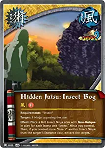 Naruto Card - Hidden Jutsu: Insect Bog 1025 - Ultimate Ninja Storm 3 - Common