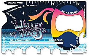 Limited Edition: RETRO Wallet Ninja - 18 in 1 Credit Card Sized Multitool (#1 Best Selling in the World)