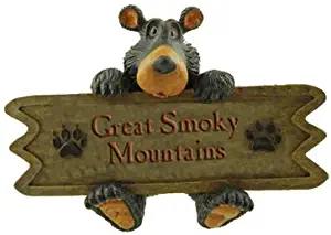 Magnet, Great Smoky Mountains, Sign Bear Collectible, 4.5-inch