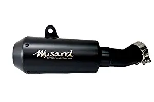 Slip-on exhaust by Musarri for Kawasaki ZX-10R ZX10R 2011-2015 - Black