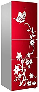 ROSALIND Creative Refrigerator Black Sticker Butterfly Pattern Wall Stickers Home Decoration Kitchen Wall Art Mural Decor White