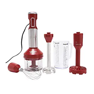 Cuisinart 700W Smart Stick Variable Speed Hand Blender with Masher, Red